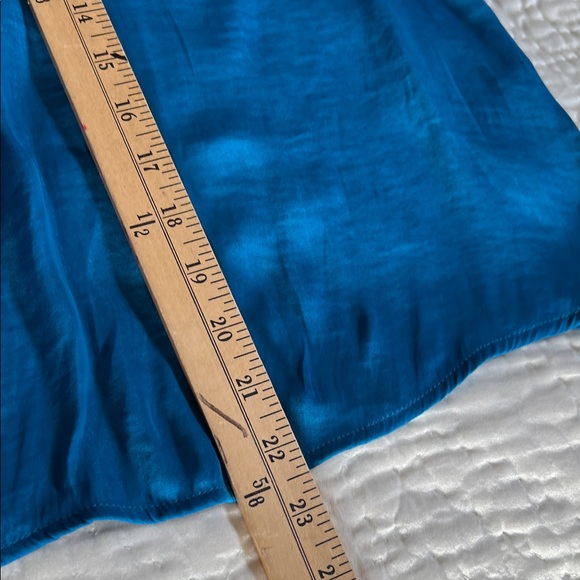 Joie Teal blue keyhole Sleeveless Blouse - Picture 5 of 7